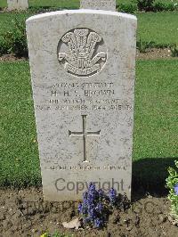 Coriano Ridge War Cemetery - Brown, Henry Herbert Senior