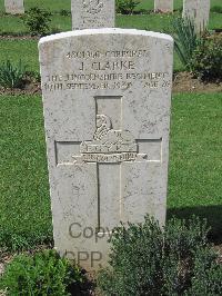 Coriano Ridge War Cemetery - Clarke, Joseph