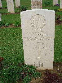 Coriano Ridge War Cemetery - Dort, Colin D.