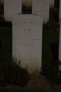 St. Souplet British Cemetery - Alexander, Peter