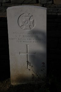 St. Souplet British Cemetery - Broadis, Frederick Percy