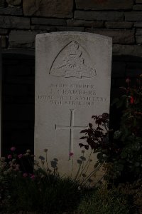 St. Souplet British Cemetery - Chambers, James