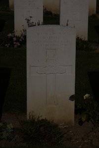 St. Souplet British Cemetery - Hall, W