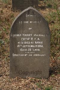 Kirkee New (Cantonment) Cemetery - Wilkinson, Harry