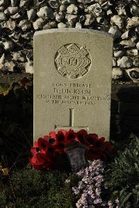 Bois-Carre Military Cemetery Haisnes - Dickson, D