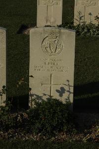 Bois-Carre Military Cemetery Haisnes - Friel, T