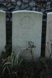 Bois-Carre Military Cemetery Haisnes - McKinlay, T