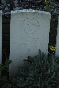 Bois-Carre Military Cemetery Haisnes - Ryan, J