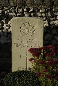 Bois-Carre Military Cemetery Haisnes - Shaw, T