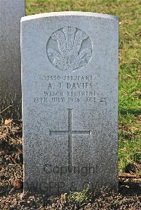 St. Sever Cemetery Rouen - Davies, Albert John