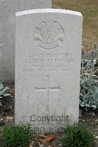 St. Sever Cemetery Rouen - Evans, Albert Heber