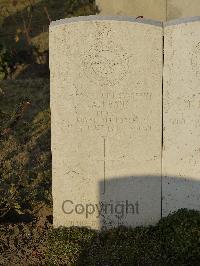 Belgrade War Cemetery - Evans, John Alfred