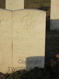 Belgrade War Cemetery - Mann, Percy Garfield