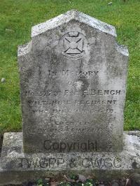 Grangegorman Military Cemetery - Bench, Frank