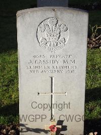 Grangegorman Military Cemetery - Cassidy, J