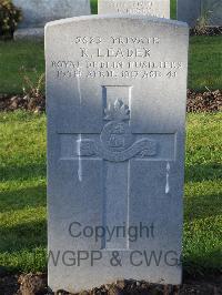 Grangegorman Military Cemetery - Leader, R