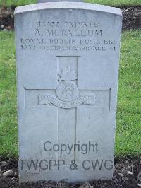 Grangegorman Military Cemetery - McCallum, A