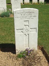 Blighty Valley Cemetery - Luby, T W