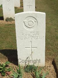 Blighty Valley Cemetery - Parkinson, B