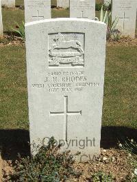 Blighty Valley Cemetery - Rhodes, J H