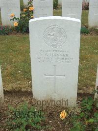 Connaught Cemetery - Hanner, F G