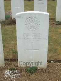 Connaught Cemetery - McCurry, T