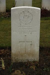 Ancre British Cemetery Beaumont-Hamel - Couser, J