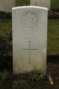 Ancre British Cemetery Beaumont-Hamel - Hall, R