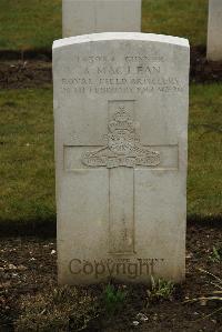 Ancre British Cemetery Beaumont-Hamel - MacLean, Alick