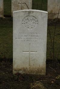 Ancre British Cemetery Beaumont-Hamel - McBride, J