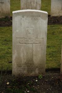 Ancre British Cemetery Beaumont-Hamel - McCann, John