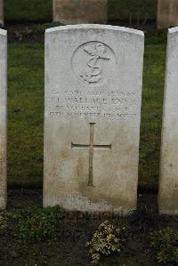 Ancre British Cemetery Beaumont-Hamel - Wallace, J I