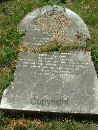 Sheerness (Isle-Of-Sheppey) Cemetery - Allison, Robert