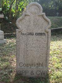 Hong Kong Cemetery - Ashworth, James