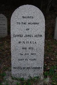 Hong Kong Cemetery - Aston, James