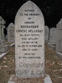 Hong Kong Cemetery - Bellerby, Ernest