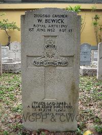 Hong Kong Cemetery - Bewick, William