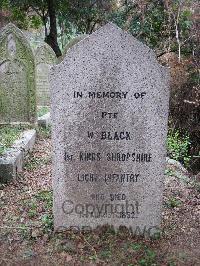 Hong Kong Cemetery - Black, W