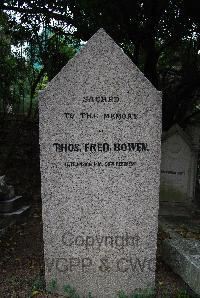 Hong Kong Cemetery - Bowen, Thomas Frederick