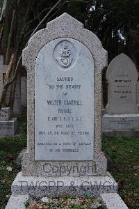 Hong Kong Cemetery - Cantrill, Walter