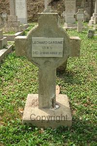 Hong Kong Cemetery - Carbine, Leonard