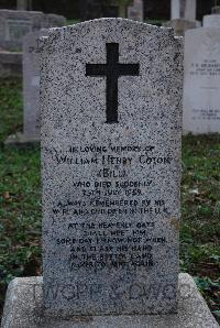 Hong Kong Cemetery - Coton, William Henry