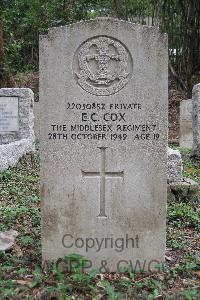 Hong Kong Cemetery - Cox, Joseph