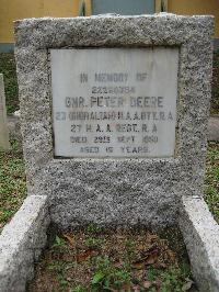 Hong Kong Cemetery - Deere, Peter