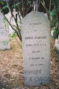 Hong Kong Cemetery - Duderidge, Ernest