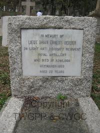 Hong Kong Cemetery - Gerber, Brian