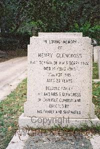 Hong Kong Cemetery - Glencross, Henry