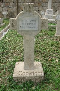 Hong Kong Cemetery - Gunn, E H