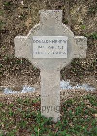 Hong Kong Cemetery - Hendry, Donald