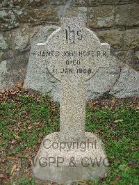 Hong Kong Cemetery - Hope, James John